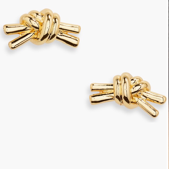 NWT Madewell Knotted Medium Stud Earrings - Picture 4 of 7